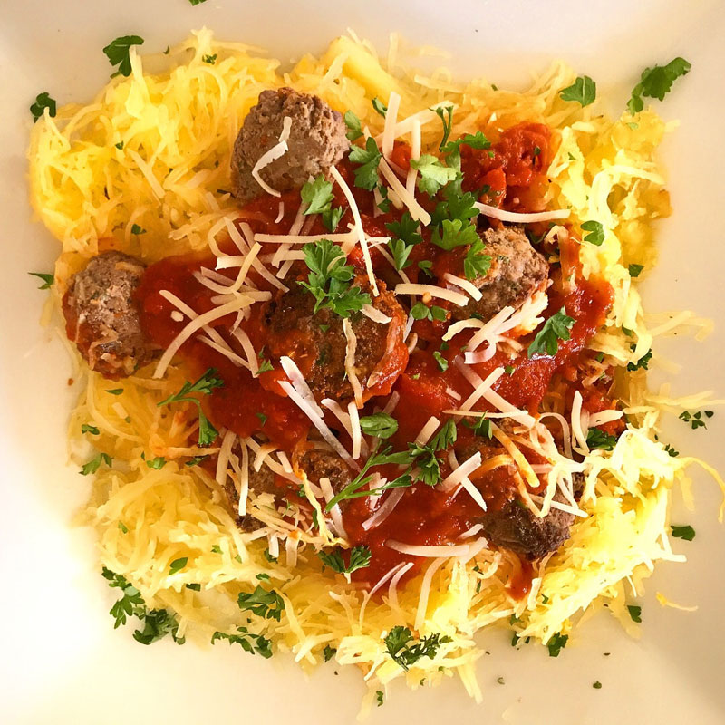 Spaghetti Squash and Meatballs – Scrumptious Creole Kitchen | Southern ...